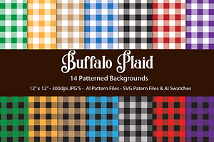 Buffalo Plaid Pattern Swatches