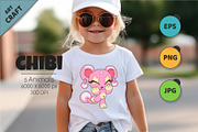Chibi animals set 09. Tshirt, PNG., an Animal Illustration by KENO Mascots (Thumbnail 4 of 6)