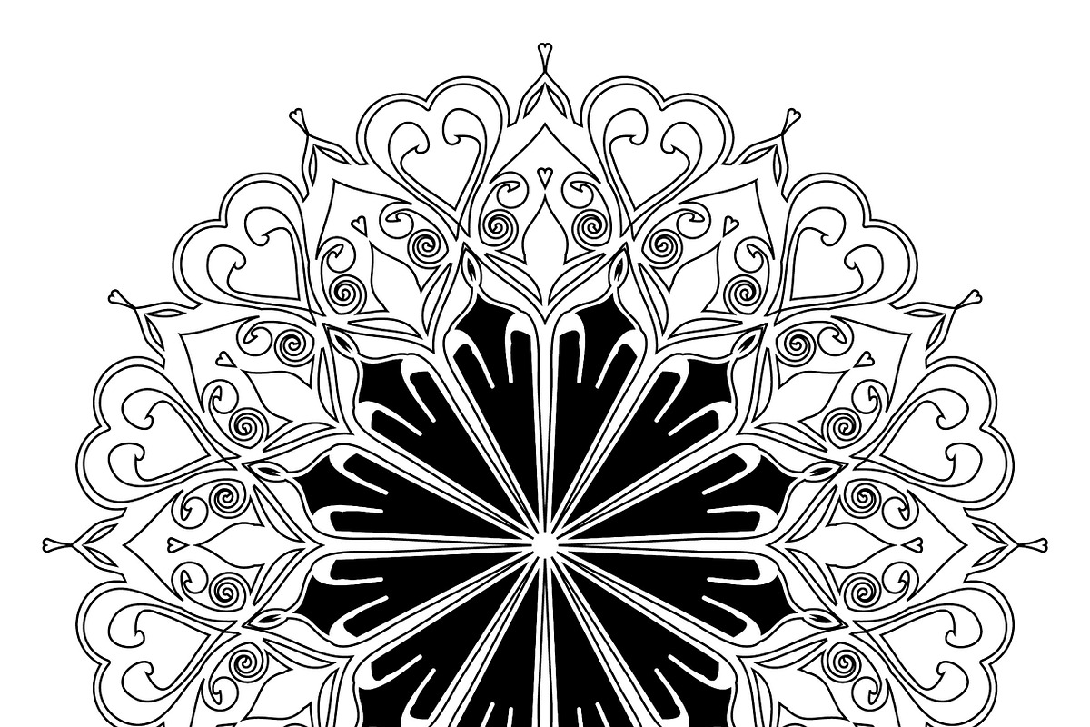 27 mandala vector backgrounds design, a Pattern Graphic by NJ Himel (Photo 15 of 28)