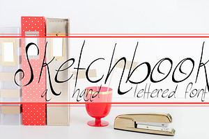 SKETCHBOOK Hand Lettered Font