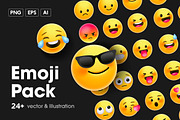 Emoji Pack, an Object Graphic by Sinando Studio (Thumbnail 1 of 3)