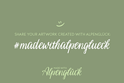 Alpenglueck - a handwritten font, a Script Font by Laura Heidi (Thumbnail 15 of 15)
