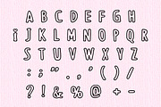 Pink Love outline font, a Handwritten Font by Fourteen Letter (Thumbnail 6 of 6)
