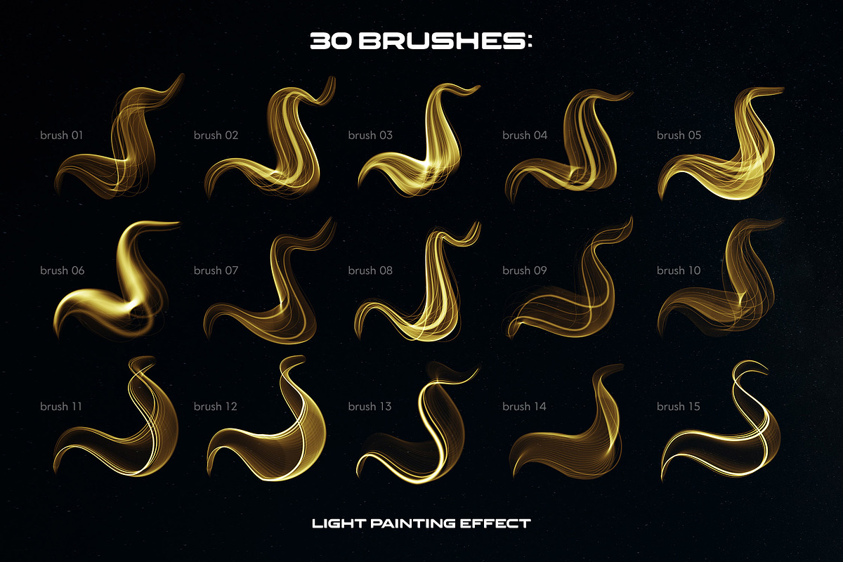 Light Painting Procreate Brushes, a Brush Add-On by Andrew Skoch Design (Photo 2 of 9)