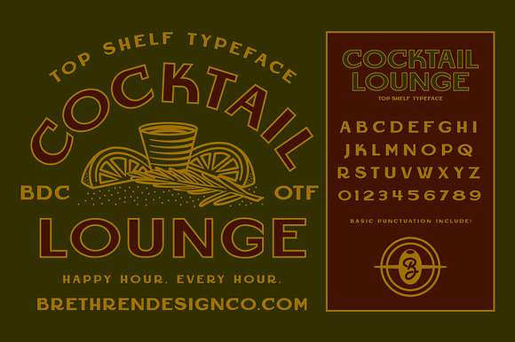 Cocktail Lounge Display Font preview 7