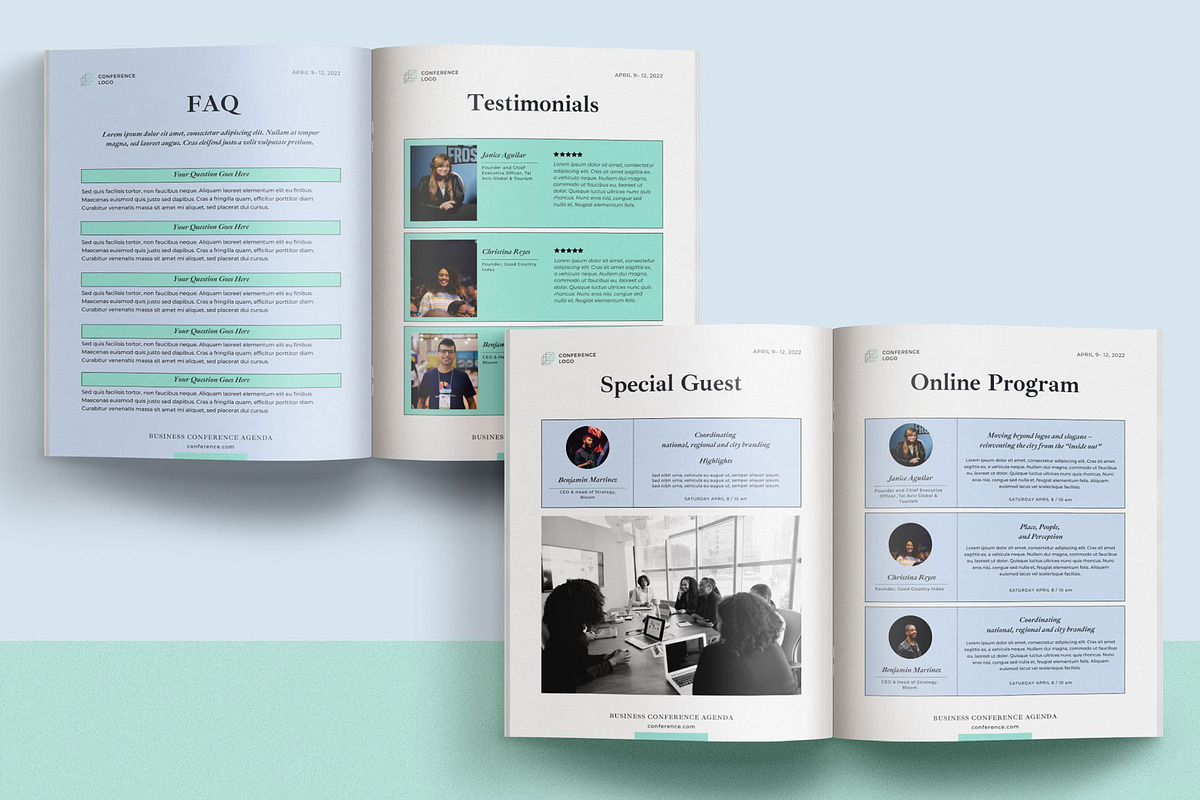 Conference Agenda Canva Template v3, a Magazine Template by 3.14&Co (Photo 6 of 8)