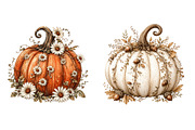 Preppy Boho Fall Pumpkin Clipart, a Seasonal Illustration by Designworld (Thumbnail 5 of 6)