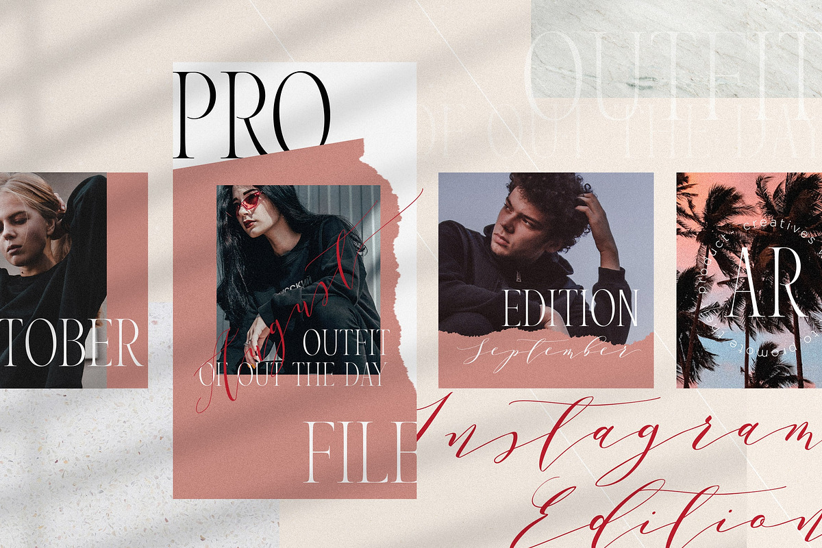 Nouvitae & Melika Letter | Font Pack preview 5