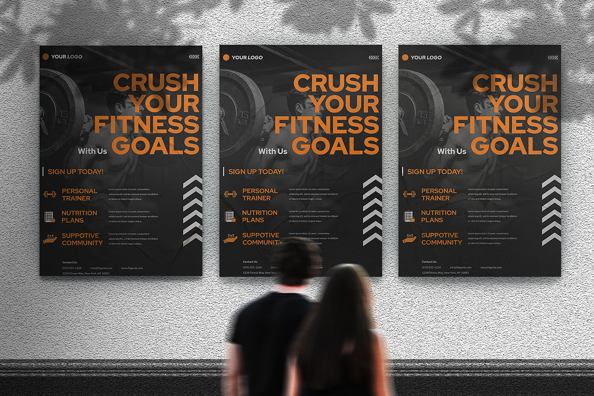 Fitness - Poster Template, a Poster Template by StreaksideStd (Photo 3 of 3)