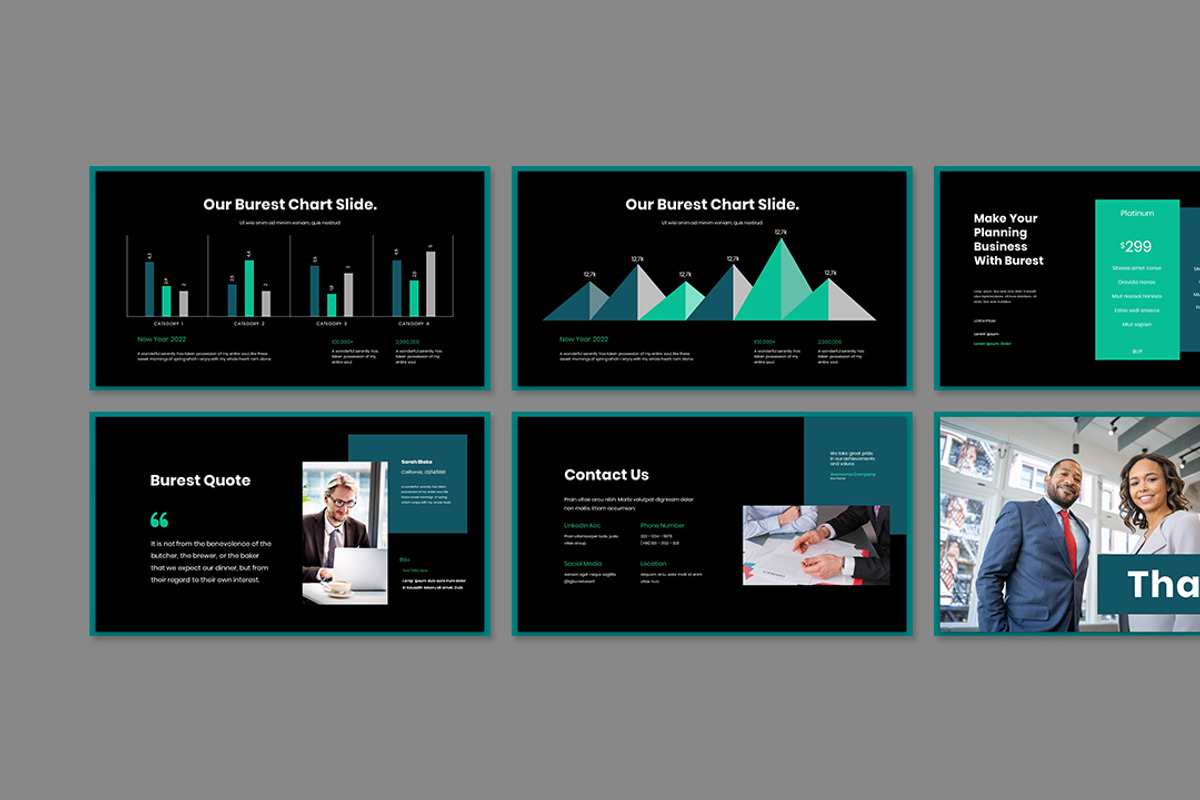 Burest Presentation Template, a Presentation Template by Analogous Temp (Photo 5 of 5)