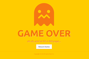 Animated HTML5/CSS3 404 Error Page