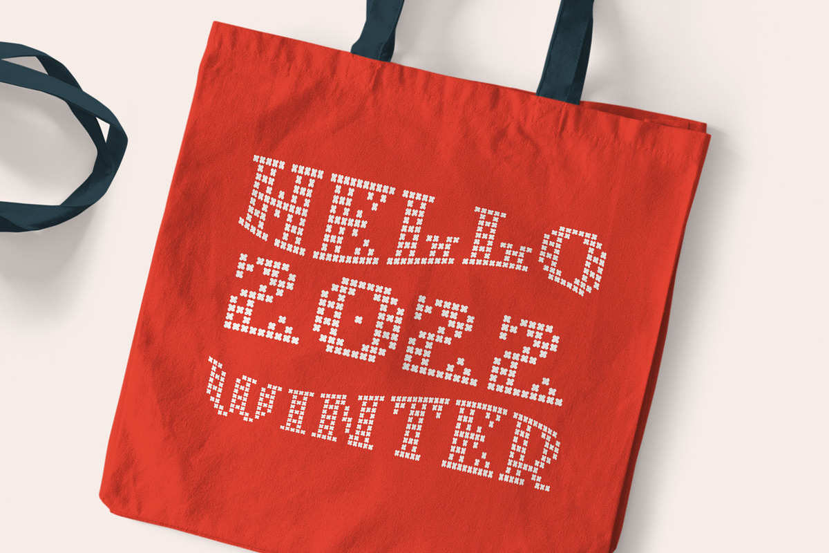 Lockdown Christmas - knitted fonts, a Font by kaer_shop (Photo 11 of 12)