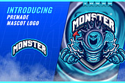 Monster Water - Mascot Esport Logo, a Branding & Logo Template by FNR Graphics (Thumbnail 1 of 5)