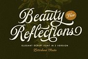 Beauty Reflections - Elegant Script, a Script Font by Letterhend Studio (Thumbnail 1 of 9)