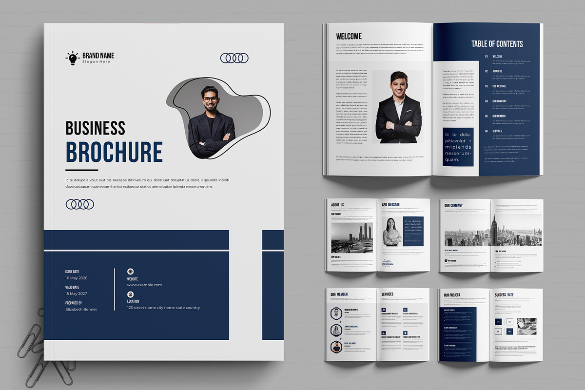 Business Brochure Template, a Brochure Template by MightyDesign (Photo 1 of 6)