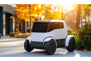 A small autonomous vehicle in a, a Transportation Photo by Igor Tichonow