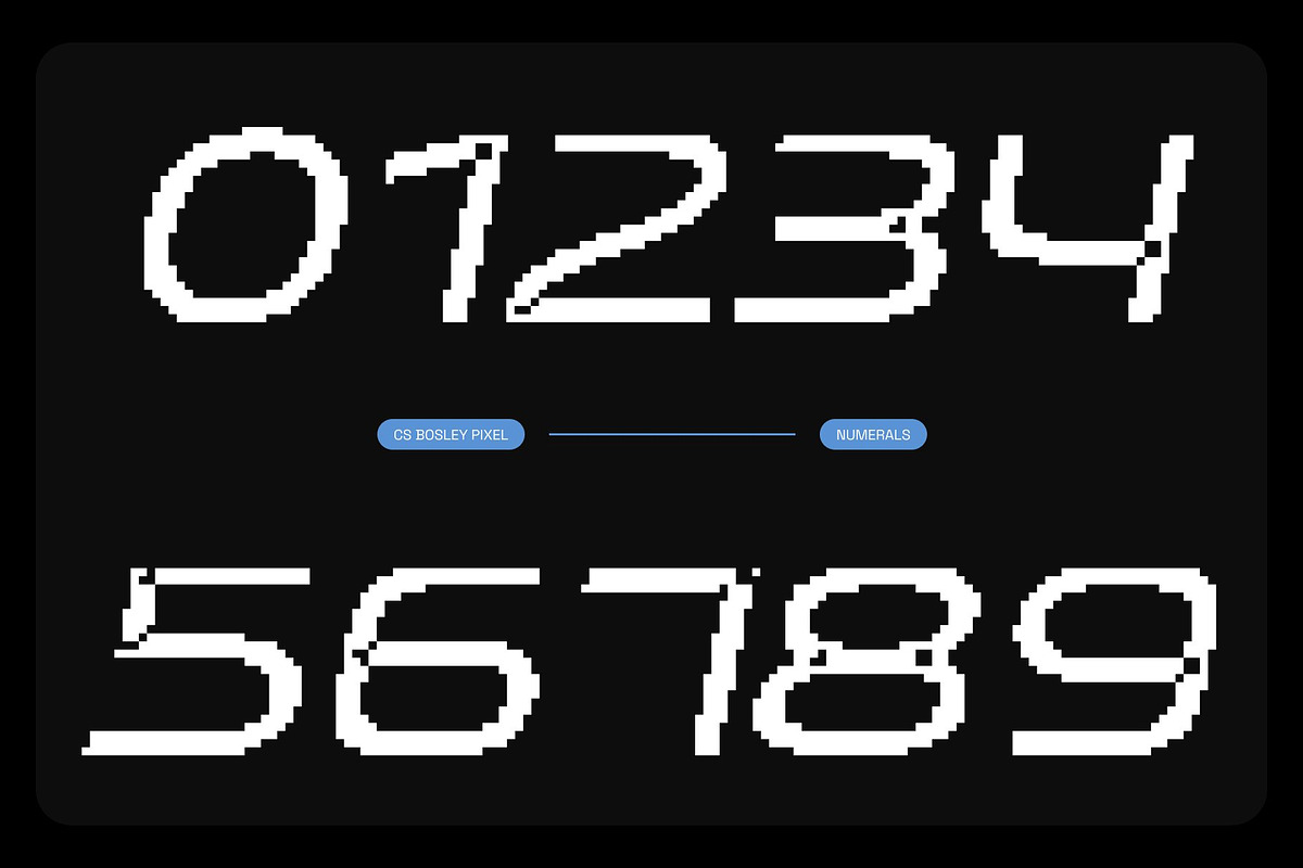 CS Bosley Pixel, a Sans Serif Font by Craft Supply Co. (Photo 3 of 8)