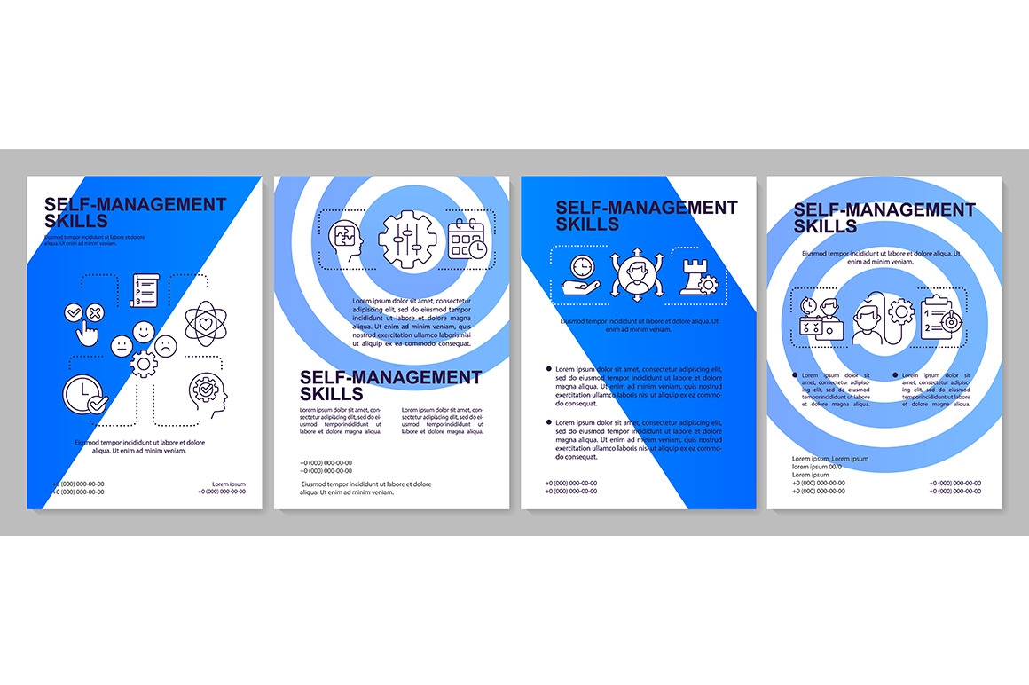 Skills of self-management brochure, a Brochure Template by IMG Visuals