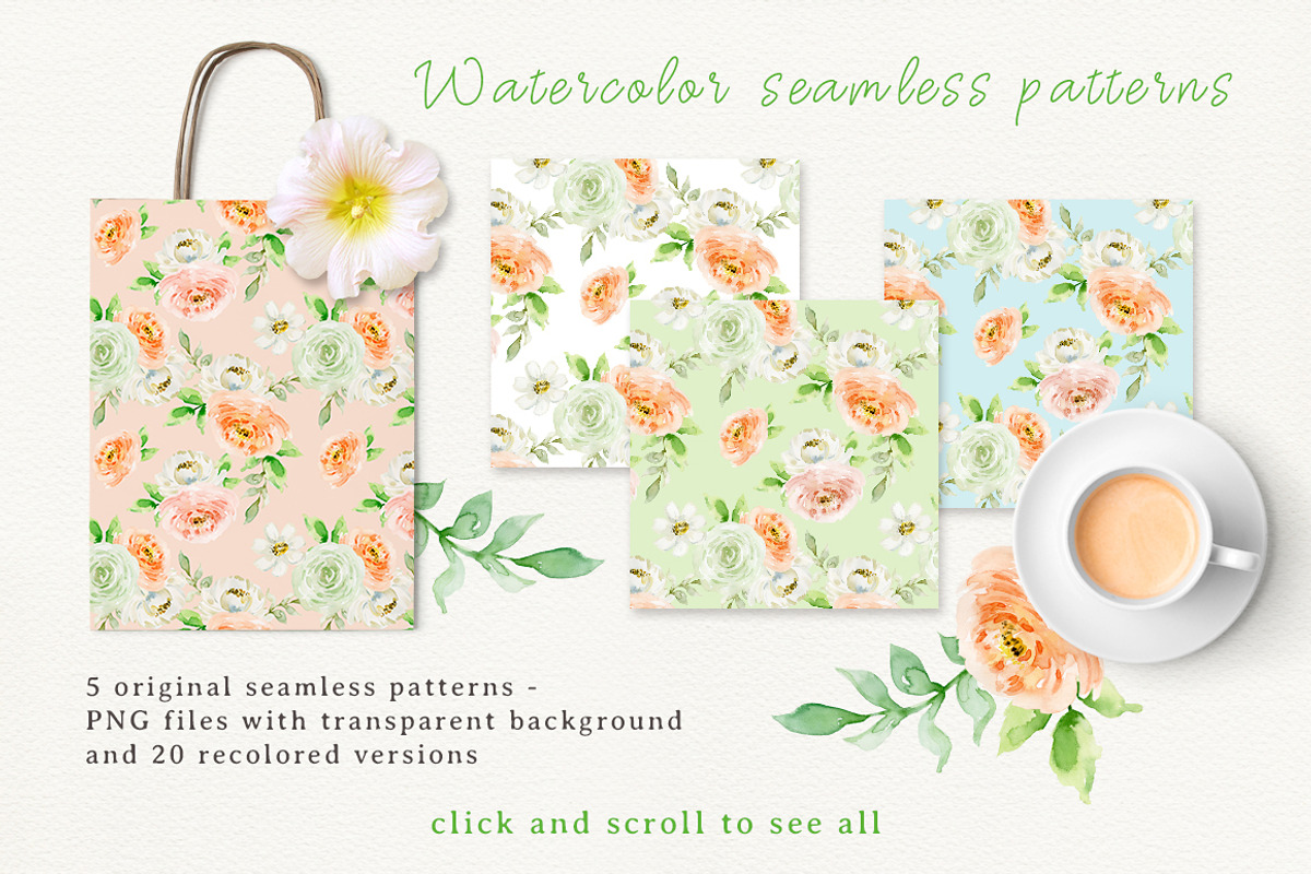 Pastel flowers, an Illustration by long summer (Photo 5 of 11)