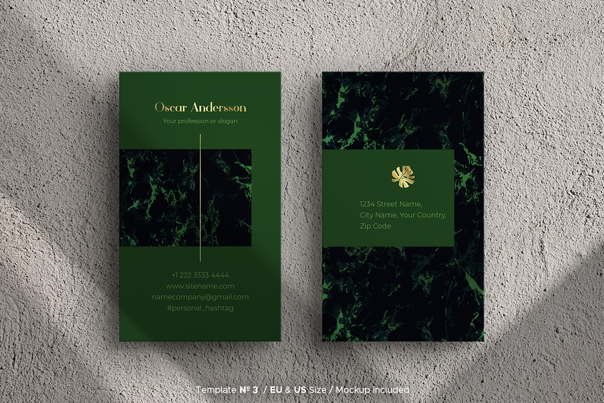 3 Business Card Template & Mockup, a Business Card Template by ARg Design (Photo 7 of 9)