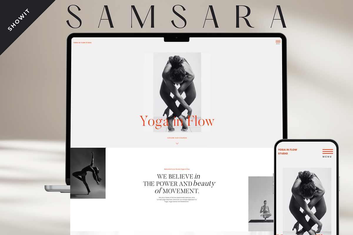 Showit Website Template I Samsara, a Websites & App Template by YogaBizLab (Photo 1 of 6)