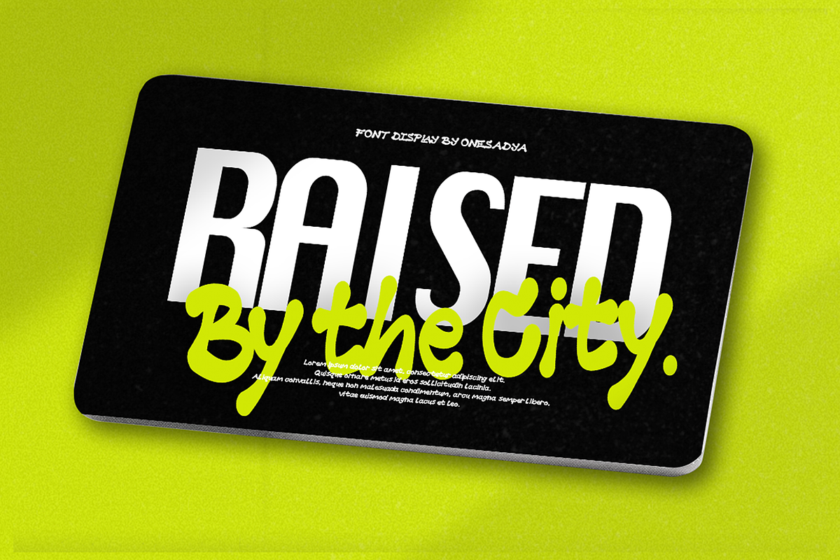 Rojela – Urban Display Font Typeface, a Sans Serif Font by ONESADYA (Photo 11 of 13)