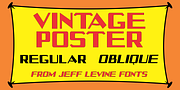 Vintage Poster JNL, a Font by Jeff Levine Fonts (Thumbnail 1 of 5)