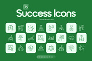 Success Icon Art Set, an Outline Icon by Prosymbols (Thumbnail 1 of 7)