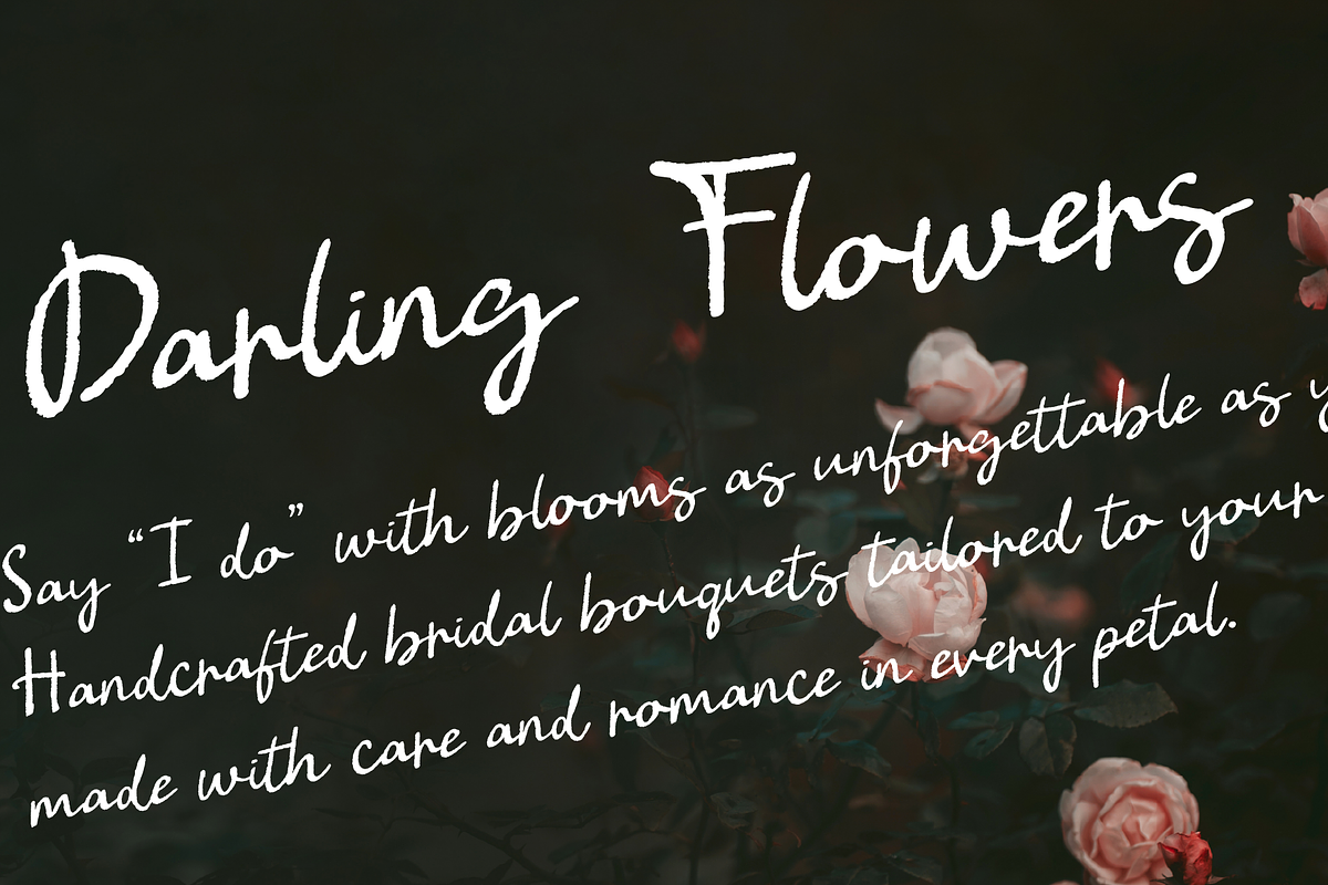 Bon Appetit Darling Pencil Script, a Handwritten Font by Kaya Fonts (Photo 10 of 44)