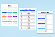 Weekly Journal 2026 KDP Interior, a Stationery Template by Shumaya (Thumbnail 3 of 4)