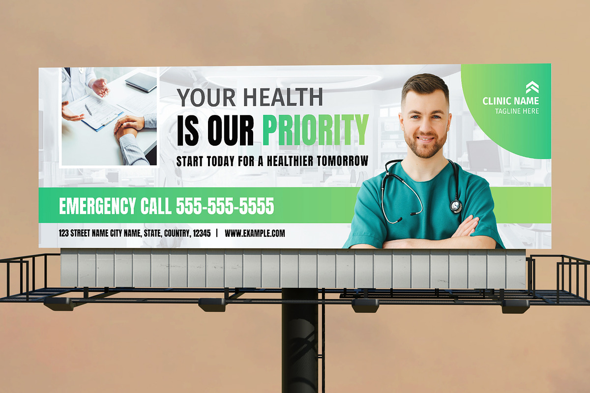Health Care Clinic Billboard, a Stationery Template by ContestDesign (Photo 2 of 2)