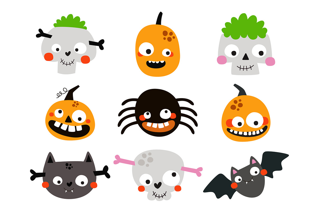 Halloween Clipart PNG JPG, an Object Graphic by the_myro (Photo 4 of 6)
