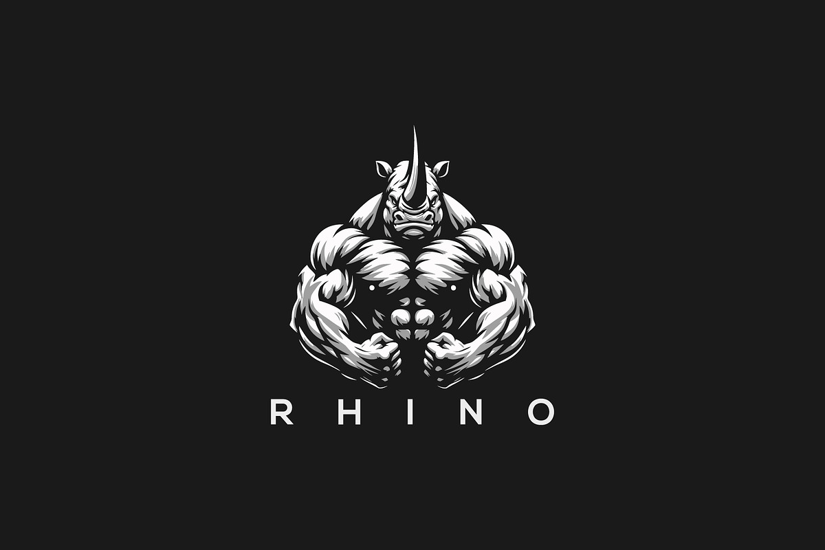 Rhino, an Illustration by Usman