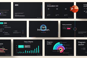 Darker Than Black Powerpoint, a Presentation Template by GearShift