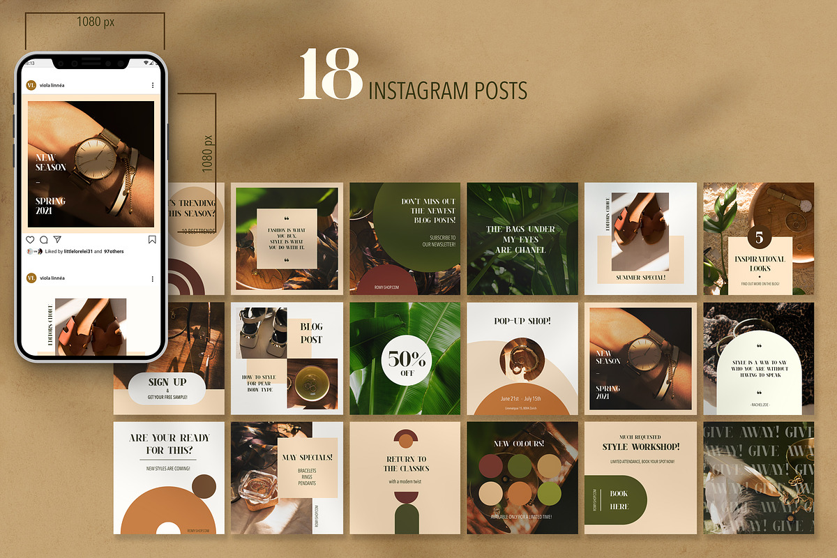 Paloma Instagram Template, a Social Media Template by Lum3n (Photo 4 of 5)
