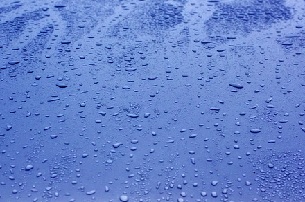 Fresh Water Drops On Blue Surface preview 5