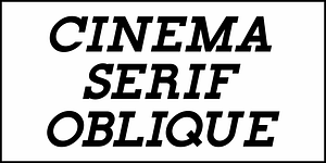 Cinema Serif JNL