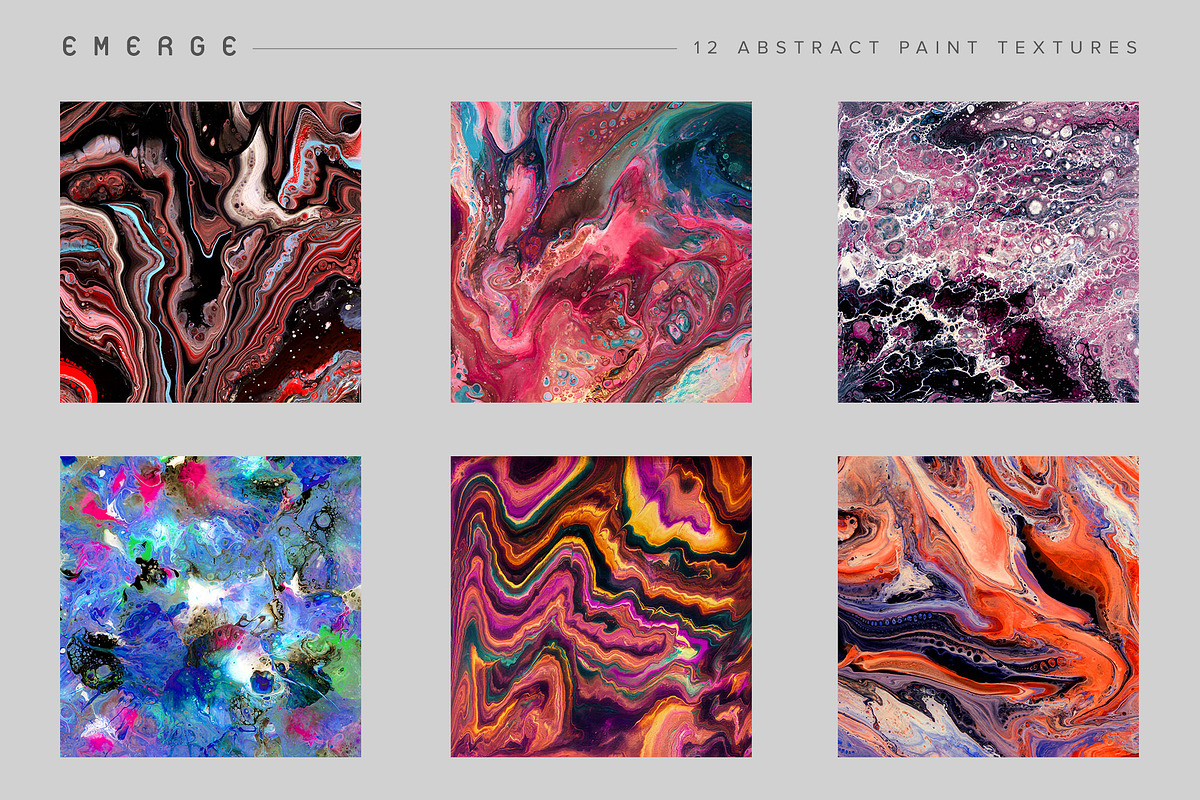 Emerge: 12 Abstract Paint Textures, a Texture Graphic by Chroma Supply (Photo 10 of 13)