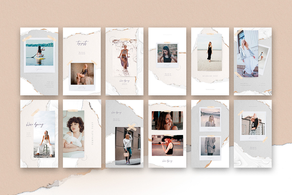 Ripped Paper 24 Instagram, a Social Media Template by Stories Collective (Photo 6 of 6)