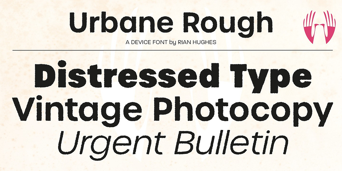 Urbane Rough, a Sans Serif Font by Device (Photo 2 of 6)