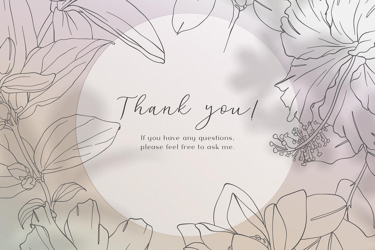 Blossom - floral line art, an Illustration by Anna.Klets (Photo 14 of 14)