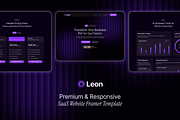 Leon - SaaS Website Framer Template, an UI Kit Template by UI/UX Ocean (Thumbnail 4 of 4)