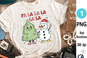 Fa La La La La Christmas Sublimation, an Illustration by Creative Art (Thumbnail 3 of 6)