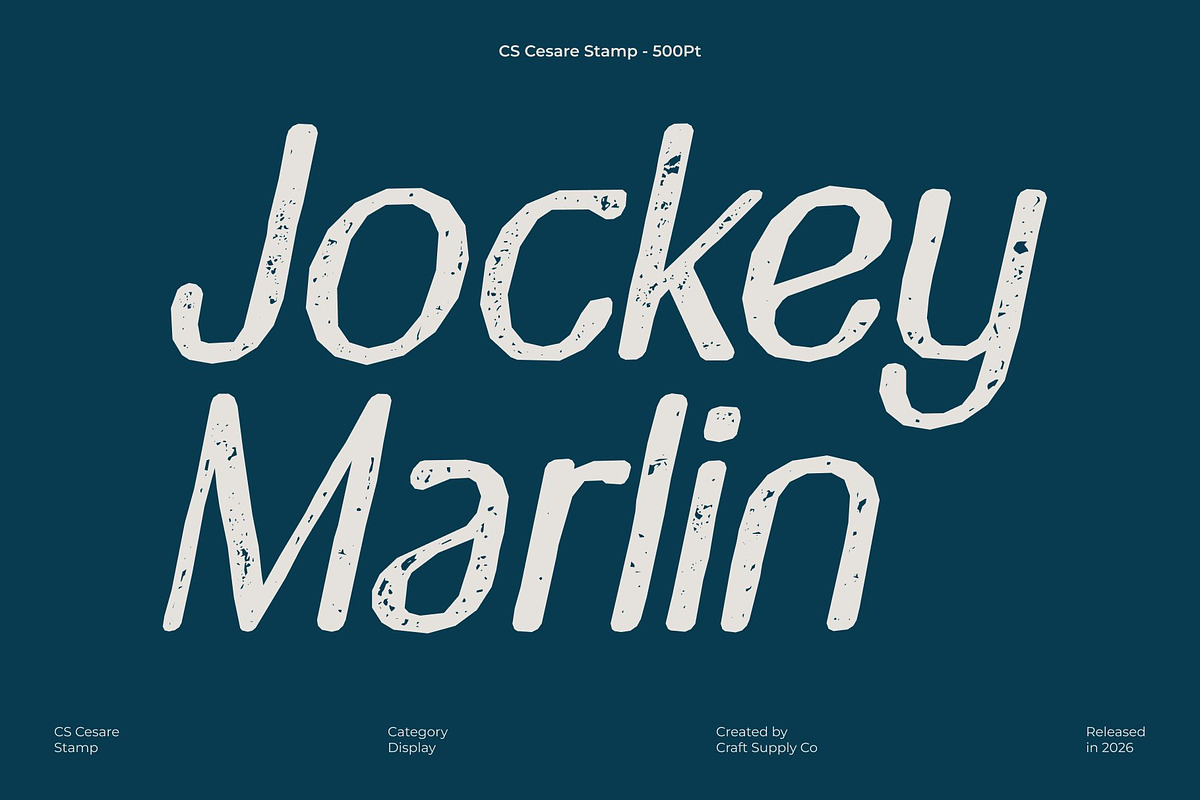 CS Cesare Stamp, a Sans Serif Font by Craft Supply Co. (Photo 4 of 8)