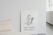 Funny Coffee Cat Doodles, an Illustration by Anastasiya Klempach (Thumbnail 7 of 11)