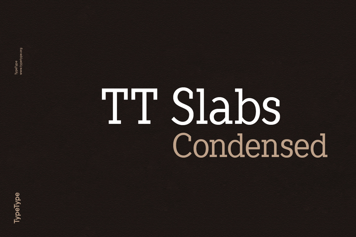 TT Slabs Condensed, a Serif Font by TypeType (Photo 1 of 5)