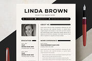 Artistic Resume Design for Designers, a Resume Template by ResumeInventor (Thumbnail 1 of 7)