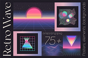 Bundle: Retrowave & Nostalgia Pack, an Object Graphic by Oksana Trygub (Thumbnail 2 of 27)