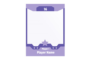 Game sports card template, a Sport Illustration by Things for designers