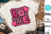 Valentine's Day Love leopard frame, an Illustration by Creative Art (Thumbnail 3 of 6)